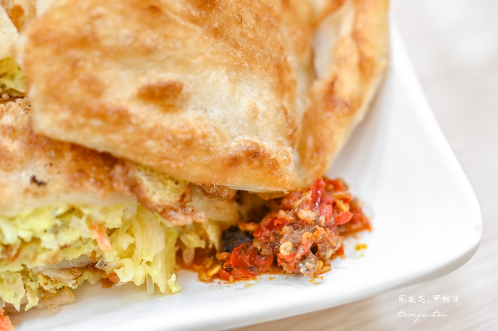 【台北士林美食】天母豆漿 菜單推薦必點手擀酥皮蛋餅！小魚干辣椒香辣夠味加了更好吃