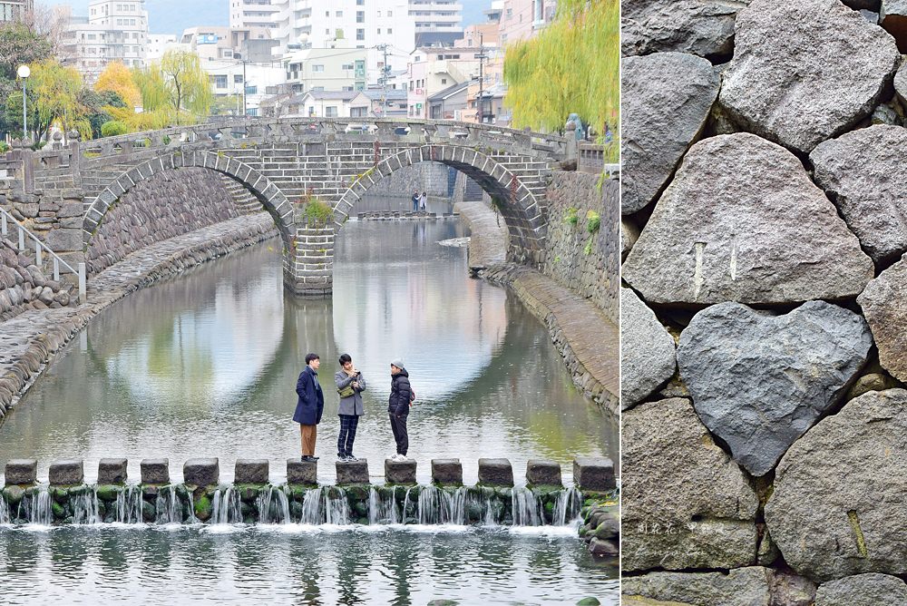 【長崎景點】長崎眼鏡橋 日本最古老石拱橋 尋找許願愛心石，交通方式資訊總整理