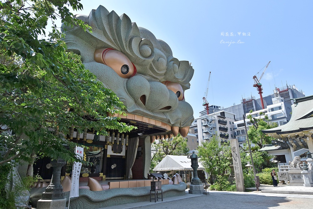 【大阪自由行景點】難波八阪神社 巨大獅子頭神殿吸厄運！招福納金好運來