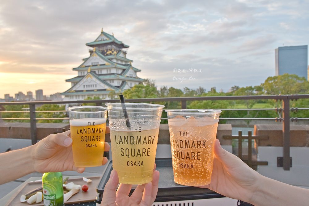 【大阪美食】BLUE BIRDS ROOF TOP TERRACE 大阪城天守閣就在眼前！燒肉吃到飽餐廳