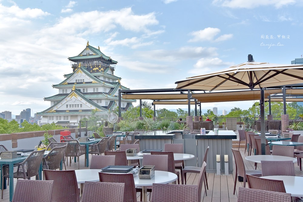 【大阪美食】BLUE BIRDS ROOF TOP TERRACE 大阪城天守閣就在眼前！燒肉吃到飽餐廳