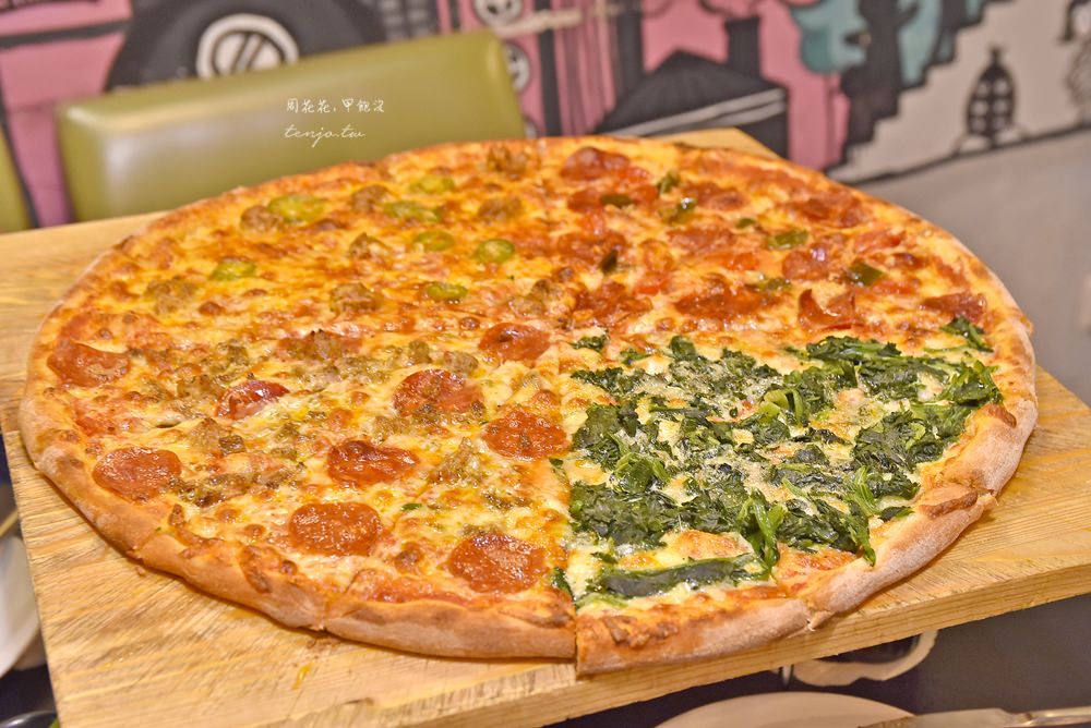 【台北東區美食】Little New York Pizzeria 小紐約披薩 18吋四拼超大pizza！