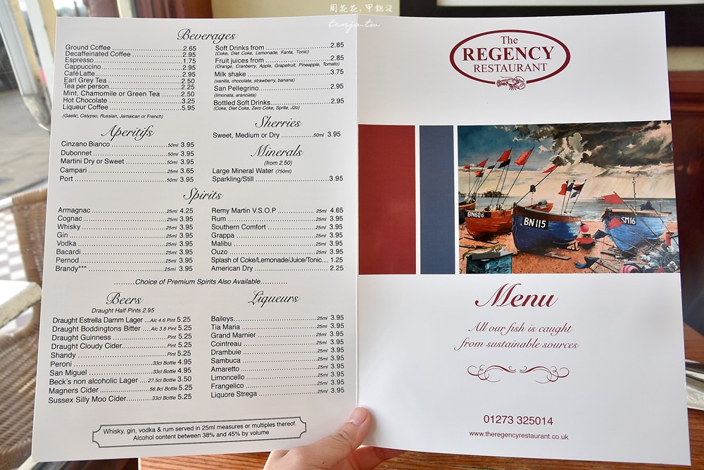 【布萊頓Brighton】Regency Restaurant 在地人推薦高cp值海鮮餐廳(英文menu、中文菜單)