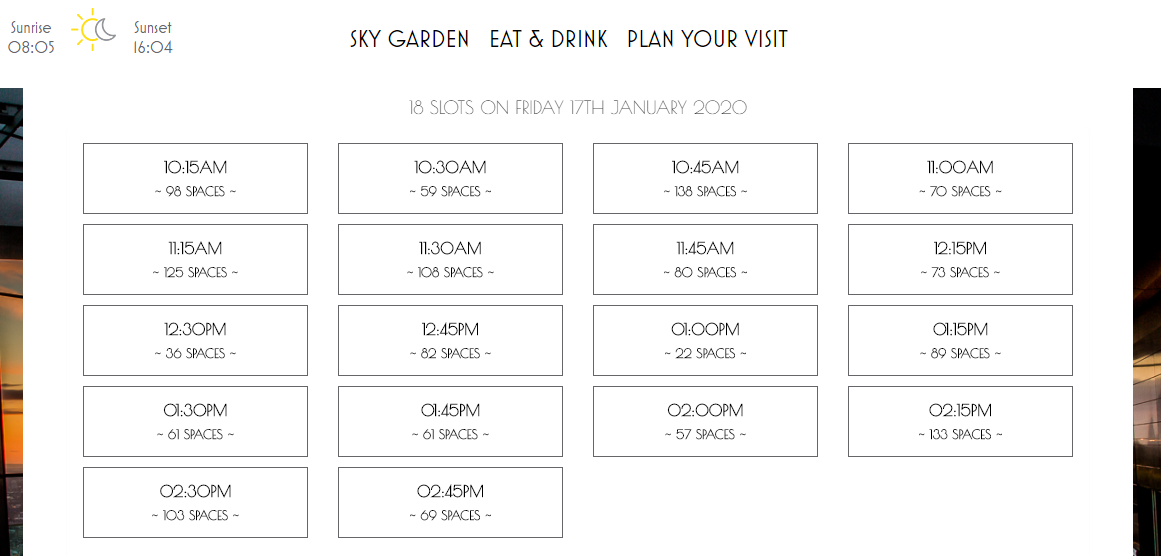 【英國倫敦景點】Sky Garden空中花園 免費觀景台夕陽夜景超美(預約教學、餐廳資訊)