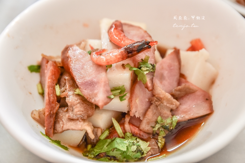 【屏東東港美食推薦】林記肉粿 在地飄香50年特色小吃！乾湯肉粿都好吃必加點鮪魚粉腸