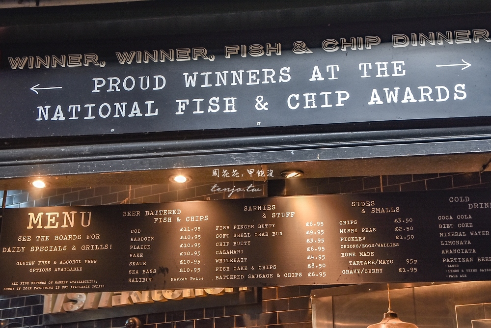 【英國美食】Fish! Kitchen 號稱倫敦最好吃的炸魚薯條！百年波羅市場必吃美食小吃推薦