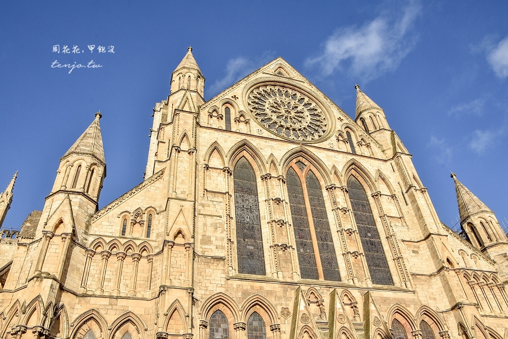 【英國約克景點】約克大教堂 歐北最大哥德式教堂！華麗彩色玻璃花窗陽光灑落時超級美