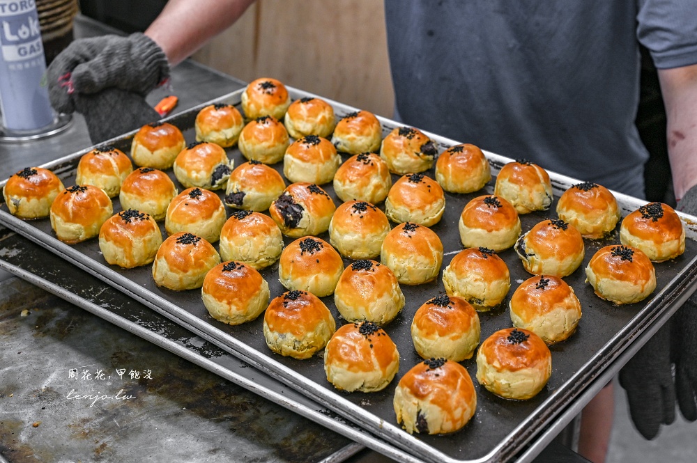 【桃園美食】水麥芽菓子烘焙工坊 古早味手撕蛋糕只要95元！蛋黃酥鳳凰酥好吃推薦又便宜