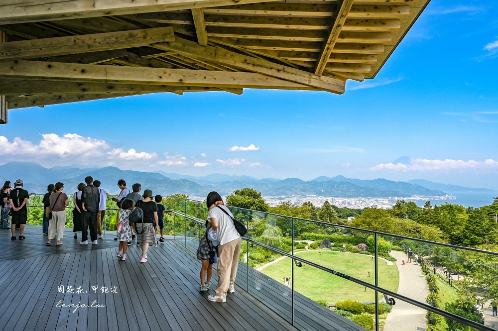 【靜岡景點推薦】日本平夢陽台 全景展望台眺望富士山駿河灣！免門票免費參觀隈研吾建築