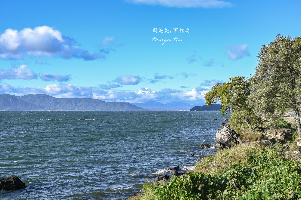 【滋賀近江八幡美食】Chalet 水之濱 琵琶湖畔絕美景觀咖啡廳！湖景第一排夕陽Cafe推薦