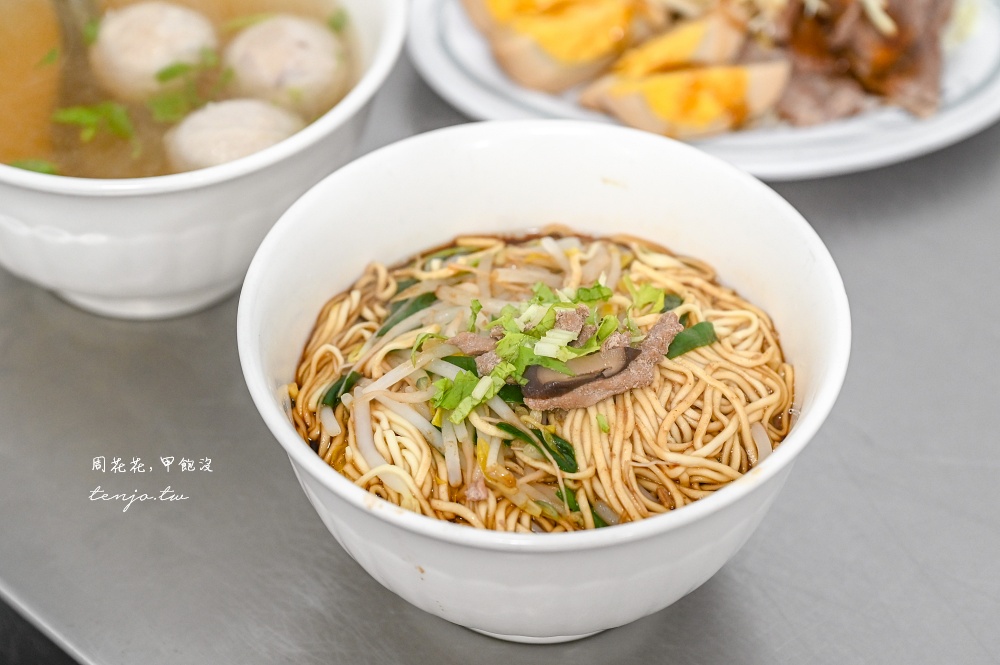 【新竹美食小吃】楊家意麵 50年老字號古早味麵攤！菜單推薦必點乾意麵+蚵仔煎+貢丸湯