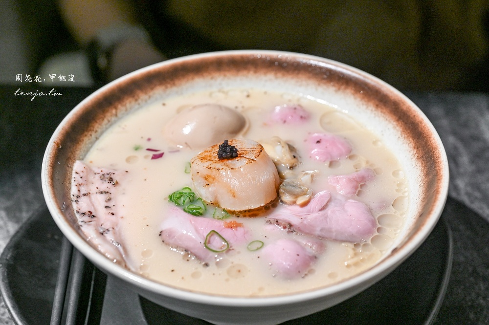 【捷運中山站拉麵】麒麟創作拉麵坊 超人氣排隊美食！菜單推薦必點特級白松露雞魚貝拉麵