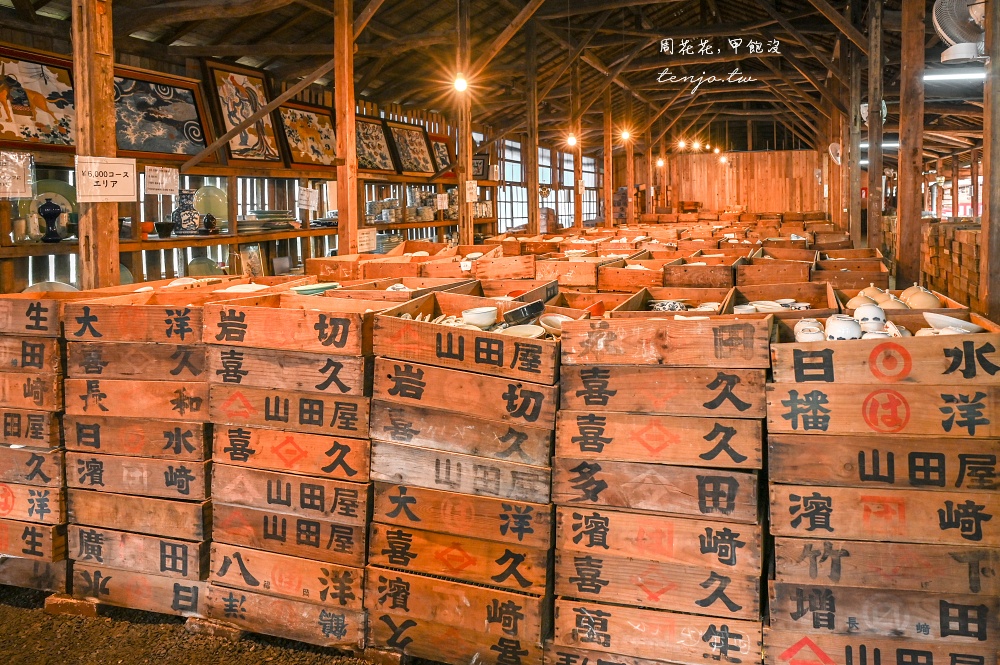 【佐賀景點推薦】幸樂窯 有田燒倉庫尋寶體驗！6,600円裝到飽上萬件精美陶瓷器皿隨你選