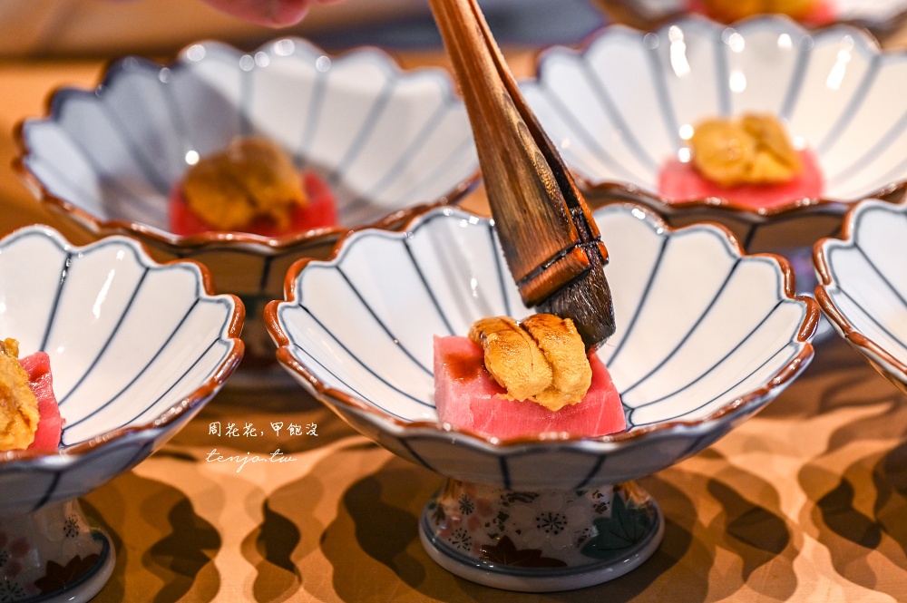 【桃園蘆竹美食餐廳】鮨心 隱藏版桃園日式無菜單料理！16道Omakase精緻好吃用心推薦 @周花花，甲飽沒
