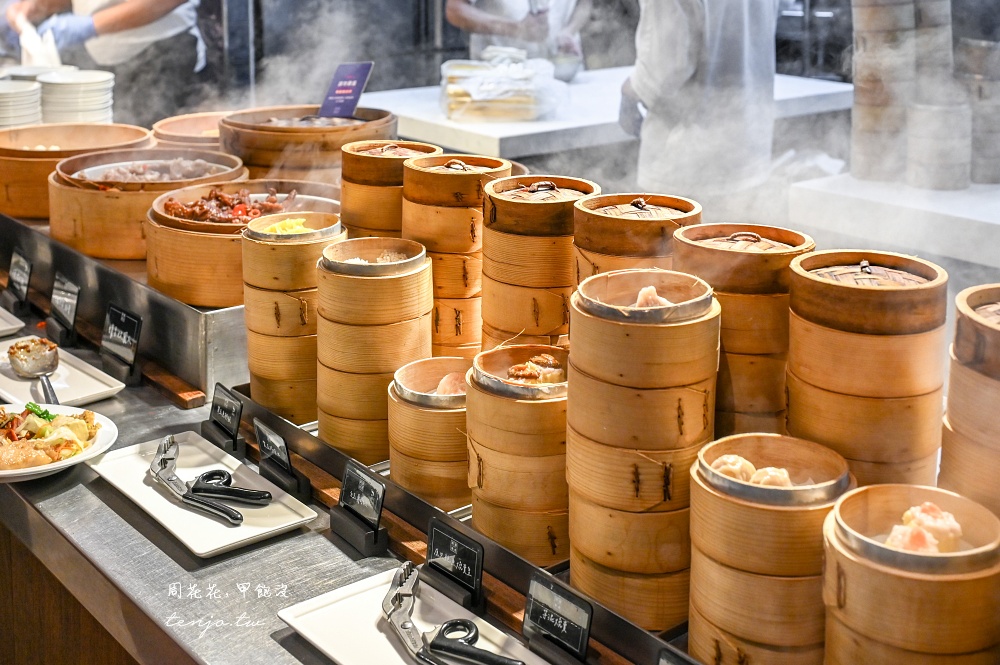 【台北港式吃到飽】村民食堂廚窗港點 手工現做港點吃到飽！豐盛自助吧CP值高近士林站