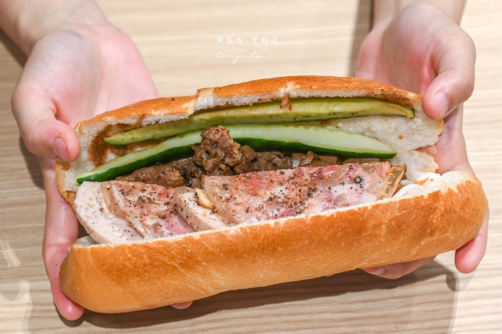 【桃園美食推薦】越南法國麵包工藝 桃園火車站後站人氣小吃！網路評價破千排隊美食