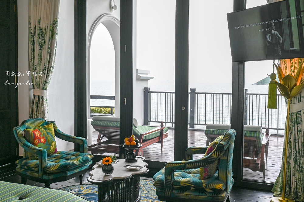 【峴港洲際陽光半島度假酒店】亞洲最美此生必住飯店！度假村搭私人纜車移動超美超浮誇