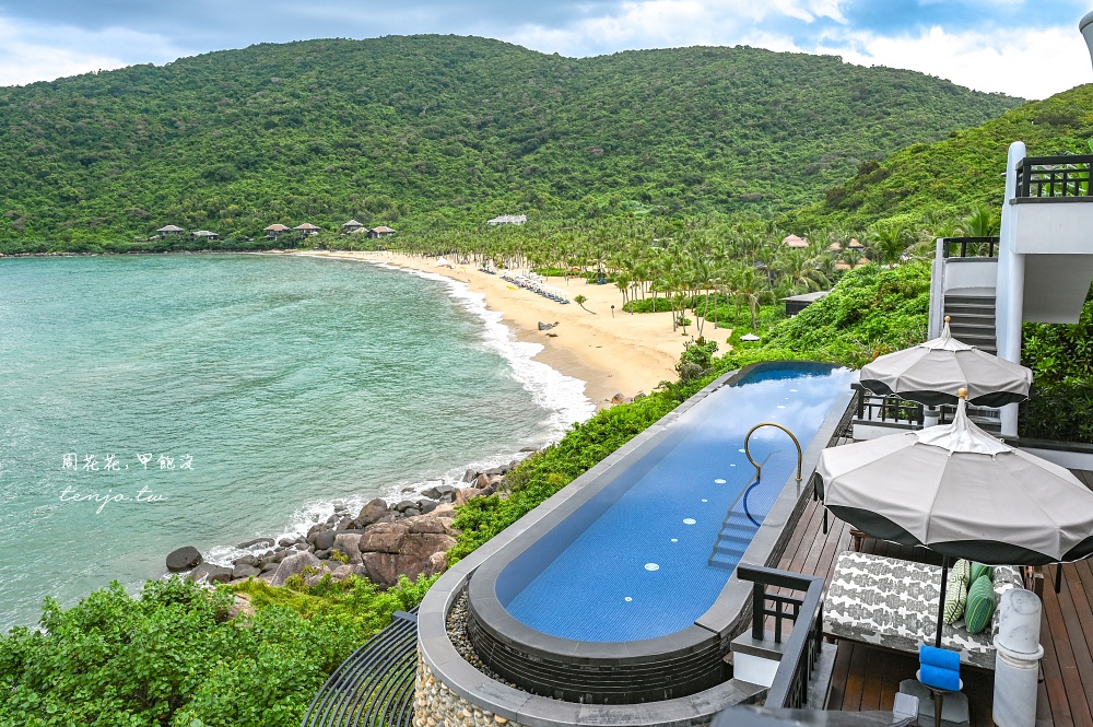 【峴港洲際陽光半島度假酒店】亞洲最美此生必住飯店！度假村搭私人纜車移動超美超浮誇