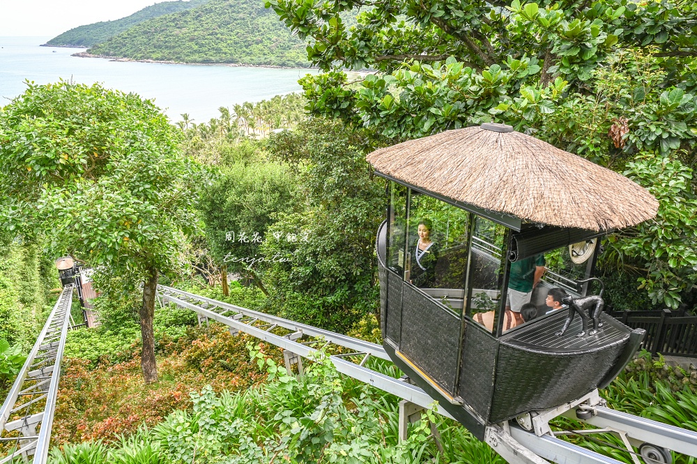 【峴港洲際陽光半島度假酒店】亞洲最美此生必住飯店！度假村搭私人纜車移動超美超浮誇
