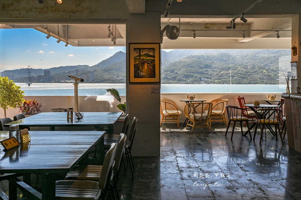 【Sun House 124°】超美淡水海景咖啡廳！「免費招待」飲料點心拍照打卡新北景點推薦