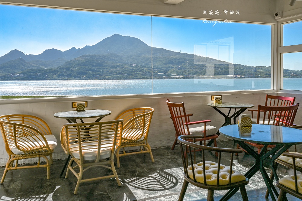 【Sun House 124°】超美淡水海景咖啡廳！「免費招待」飲料點心拍照打卡新北景點推薦