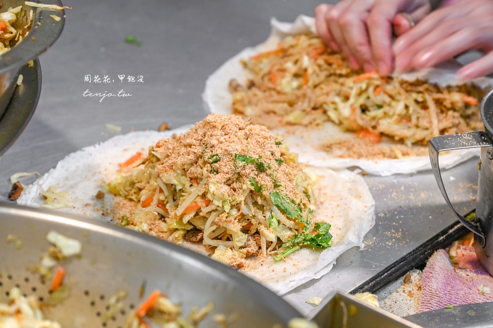 【雙連美食推薦】建國潤餅 雙連市場內超人氣排隊名店！日本觀光客都愛的大份量台北潤餅