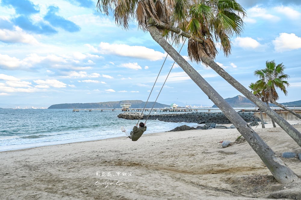 【福岡免費景點】糸島椰子樹鞦韆Palm Tree Swing 免門票好玩好拍照推薦！IG打卡必來