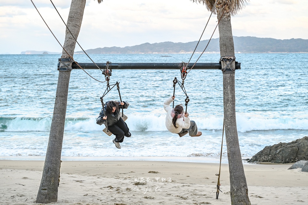 【福岡免費景點】糸島椰子樹鞦韆Palm Tree Swing 免門票好玩好拍照推薦！IG打卡必來
