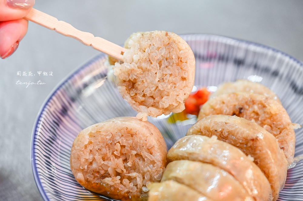 【士林夜市美食小吃推薦】士林堃叔手作糯米腸 中藥行第二代老闆手工糯米腸&藥膳雞湯！