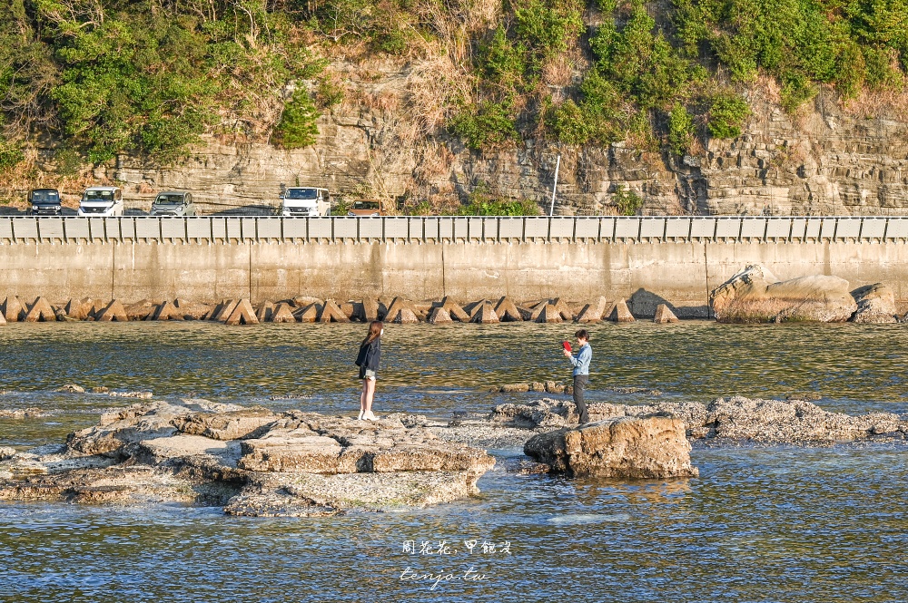 【和歌山白濱景點】圓月島(円月島) 日本夕陽百選+南紀白浜三景！日落在海蝕洞中央超夢幻