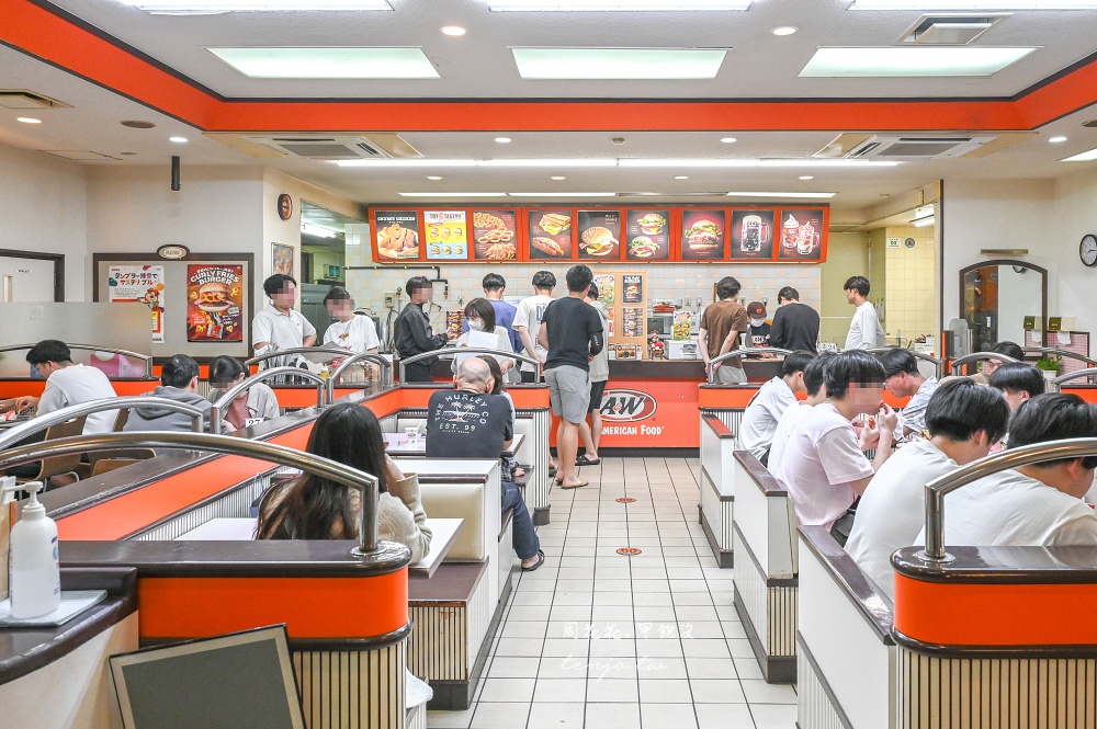 【石垣島美食】A&W石垣店 沖繩限定美式速食餐廳！菜單推薦必點招牌漢堡薯圈圈麥根沙士