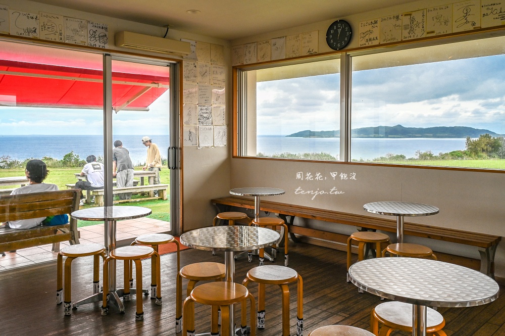 【石垣島美食推薦】MiruMiru本舖 (ミルミル本舗) 欣賞無敵海景吃冰淇淋！牛肉漢堡也好吃