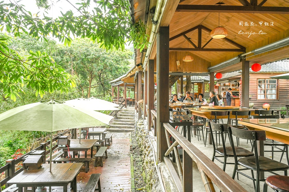 【五股凌雲路美食】碧瑤山莊 觀音山土雞城推薦！小木屋庭園餐廳平價菜單份量大CP值高
