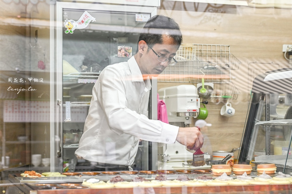 【松江南京美食】四平車輪餅 菜單口味超過30種！融合日式蛋糕皮作法蓬鬆綿密好吃推薦