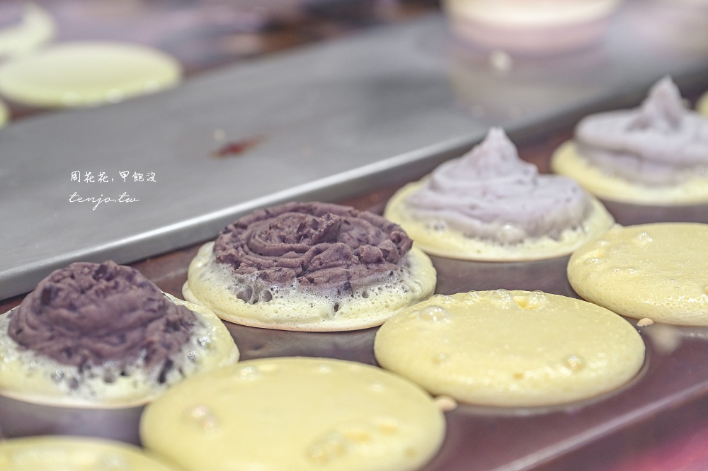 【松江南京美食】四平車輪餅 菜單口味超過30種！融合日式蛋糕皮作法蓬鬆綿密好吃推薦