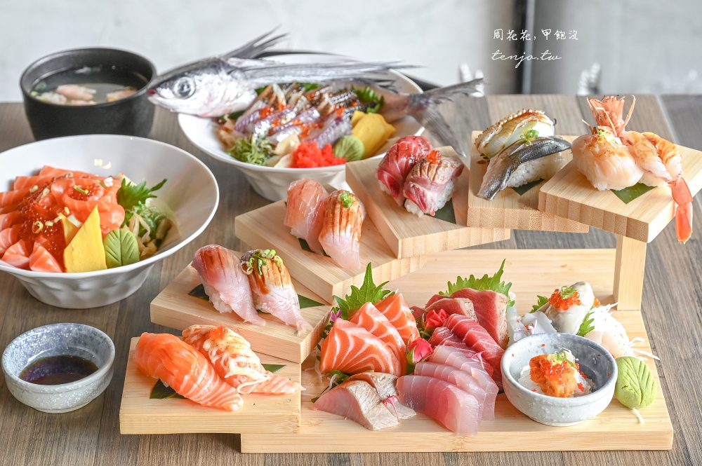 【公館萬隆美食】狐月狐火食堂 隱身師大分部日本料理！海鮮丼飯握壽司生魚片好吃推薦 @周花花，甲飽沒