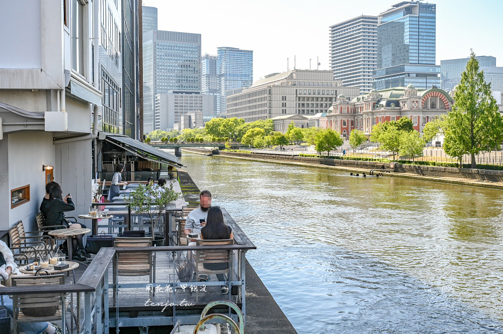 【大阪咖啡廳】MOTO COFFEE 北濱中之島咖啡店推薦！河景第一排景觀超美甜點也好吃