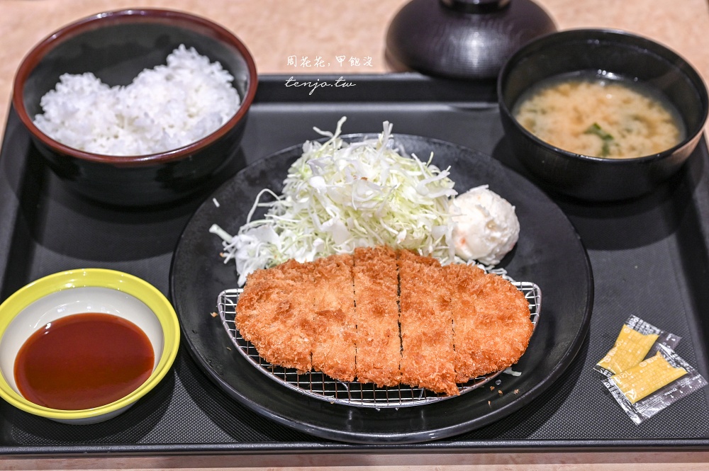【大阪難波美食】松乃家 (松のや) 松屋豬排店平價推薦！24小時營業早餐定食只要550円 @周花花，甲飽沒