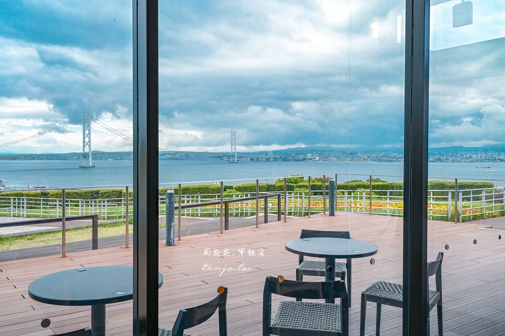 【淡路島景點美食】星巴克淡路服務區下行線店 高速公路休息區咖啡廳賞明石大橋絕美海景