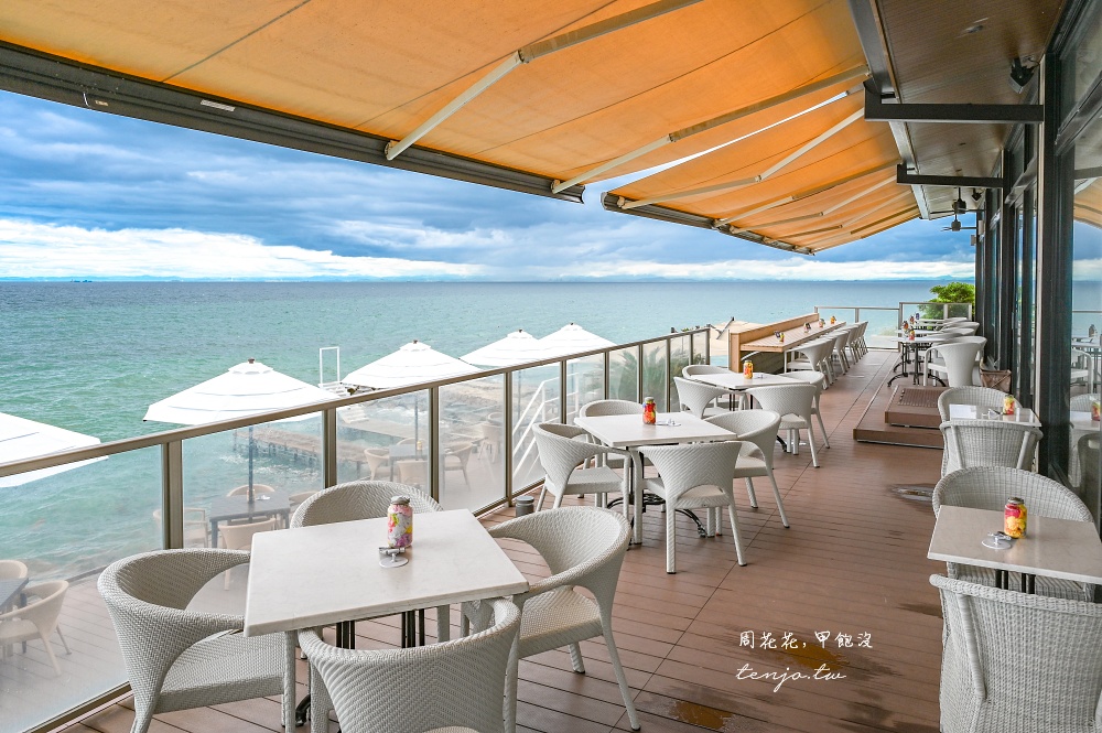 【淡路島美食推薦】幸福鬆餅淡路島本店 絕美海景咖啡廳！邊看海邊品嚐超人氣舒芙蕾鬆餅