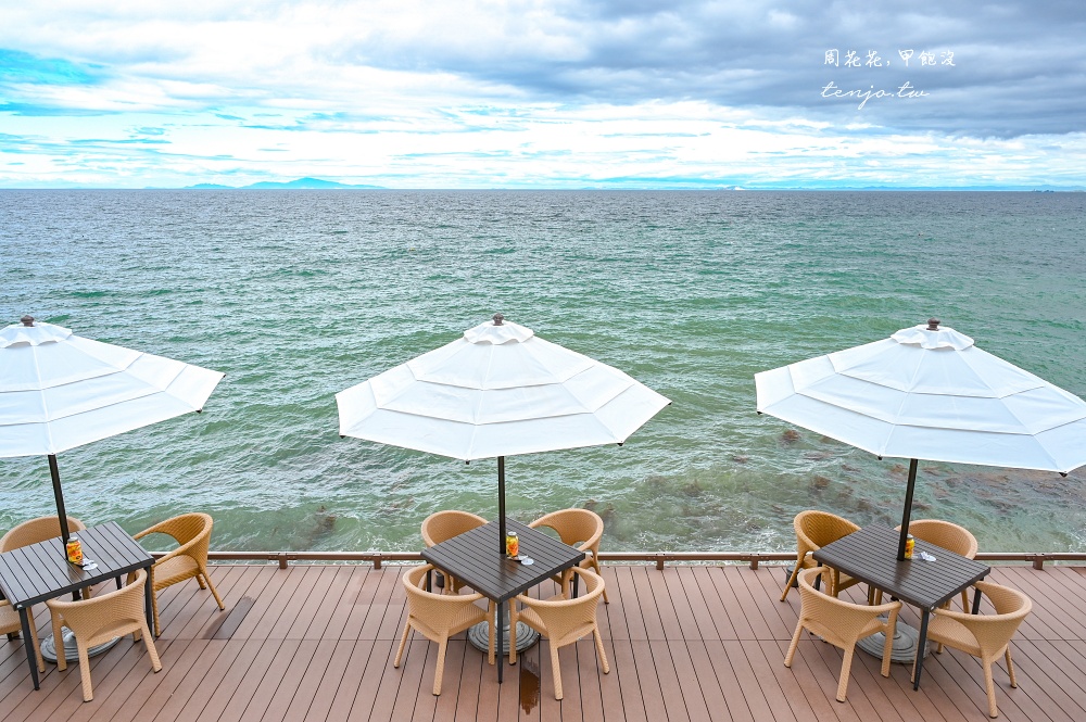 【淡路島美食推薦】幸福鬆餅淡路島本店 絕美海景咖啡廳！邊看海邊品嚐超人氣舒芙蕾鬆餅