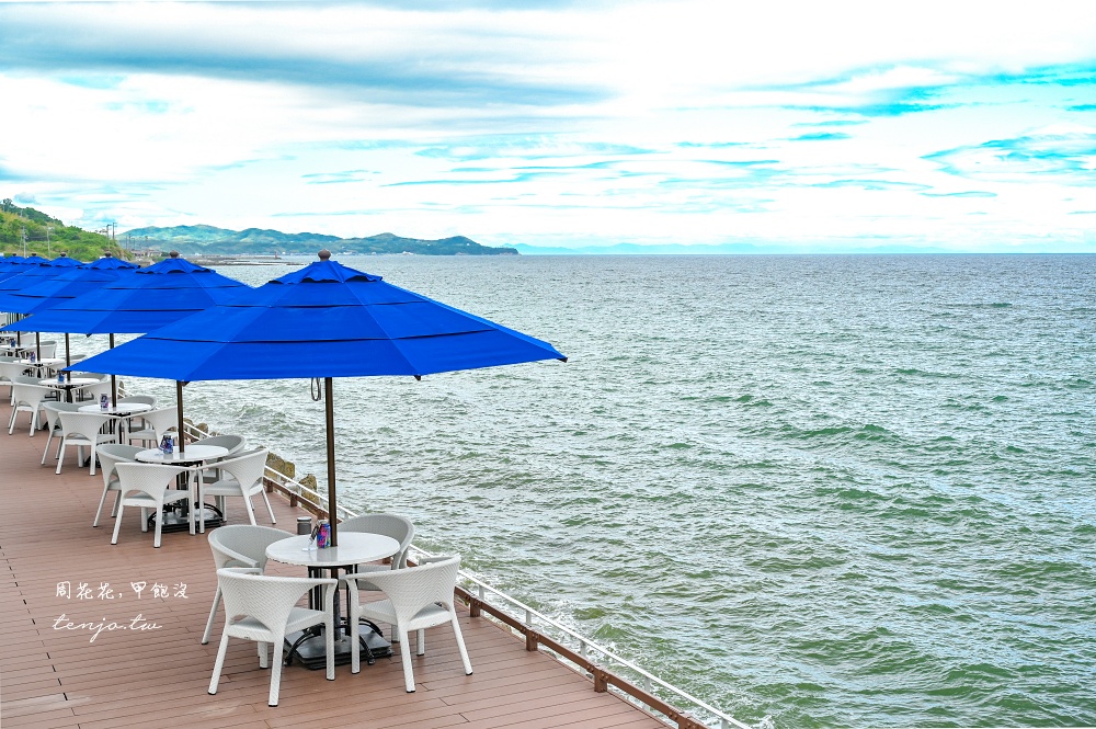 【淡路島美食推薦】幸福鬆餅淡路島本店 絕美海景咖啡廳！邊看海邊品嚐超人氣舒芙蕾鬆餅