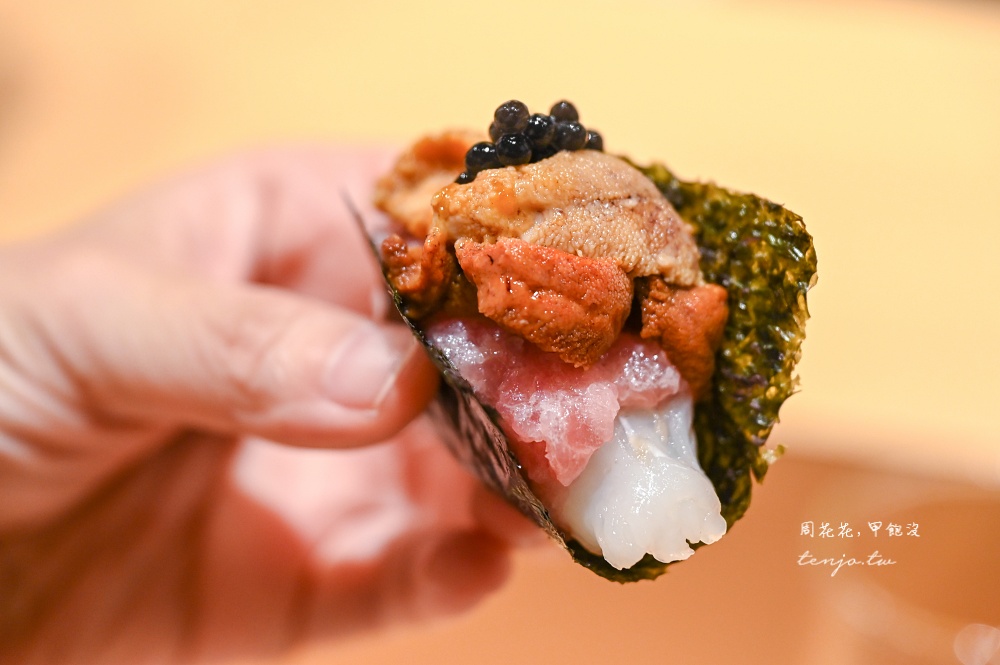 【萬華美食推薦】忻鮨壽司 台北無菜單日本料理推薦只要1480元！海膽鮑魚鮪魚大腹全吃到