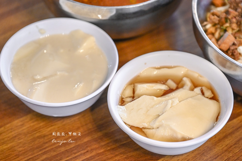 【林口龜山美食推薦】老皮牛肉麵華亞店 菜單低消只要100元！豆花豆漿免費供應吃到飽