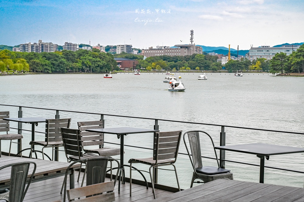 【福岡大濠公園美食】Ohori Park Shop 超美池畔景觀咖啡廳！菜單推薦草莓凍乾冰淇淋