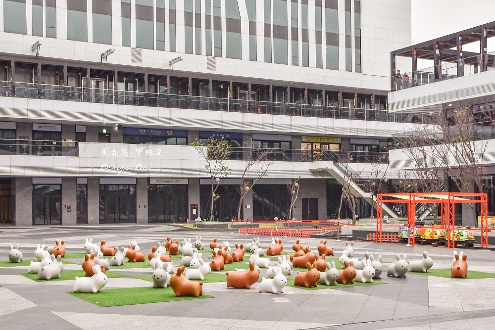 【台中大里景點】大里藝術廣場Dali art Plaza 50隻超萌米菲兔跳跳兔！免門票免費打卡拍照