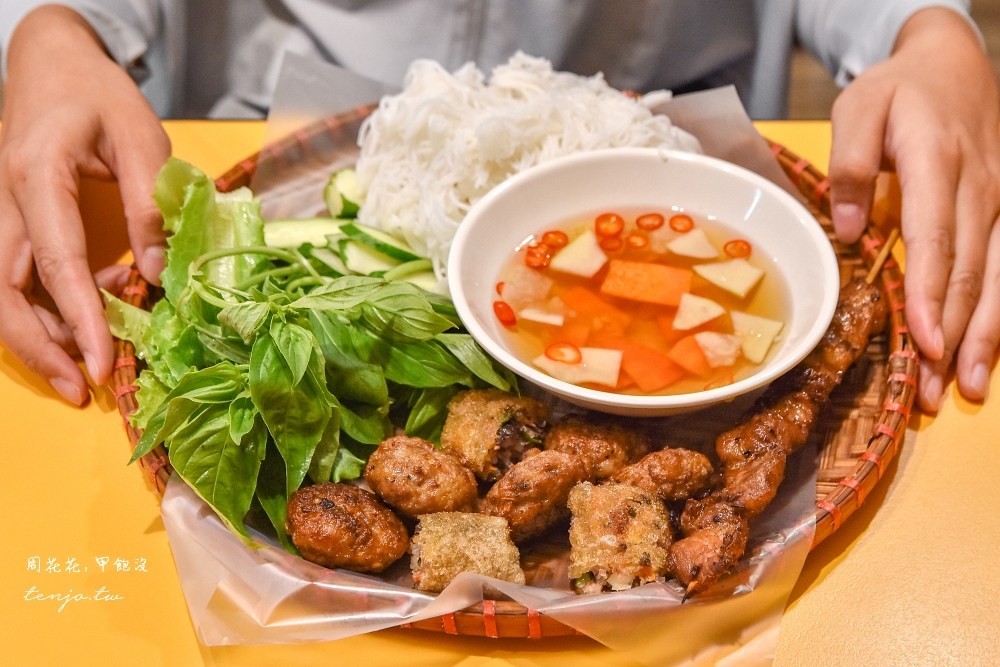 【台中火車站美食】越南你好河內美食 台中米其林必比登推薦美食！菜單必點竹簍米線拼盤